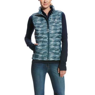 Ariat Ideal - Winter Vest Groen / Wit Dames - 14626-905